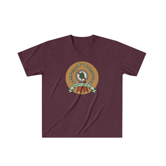 "Hoptimist" Mens Tri-Blend Vee Tee